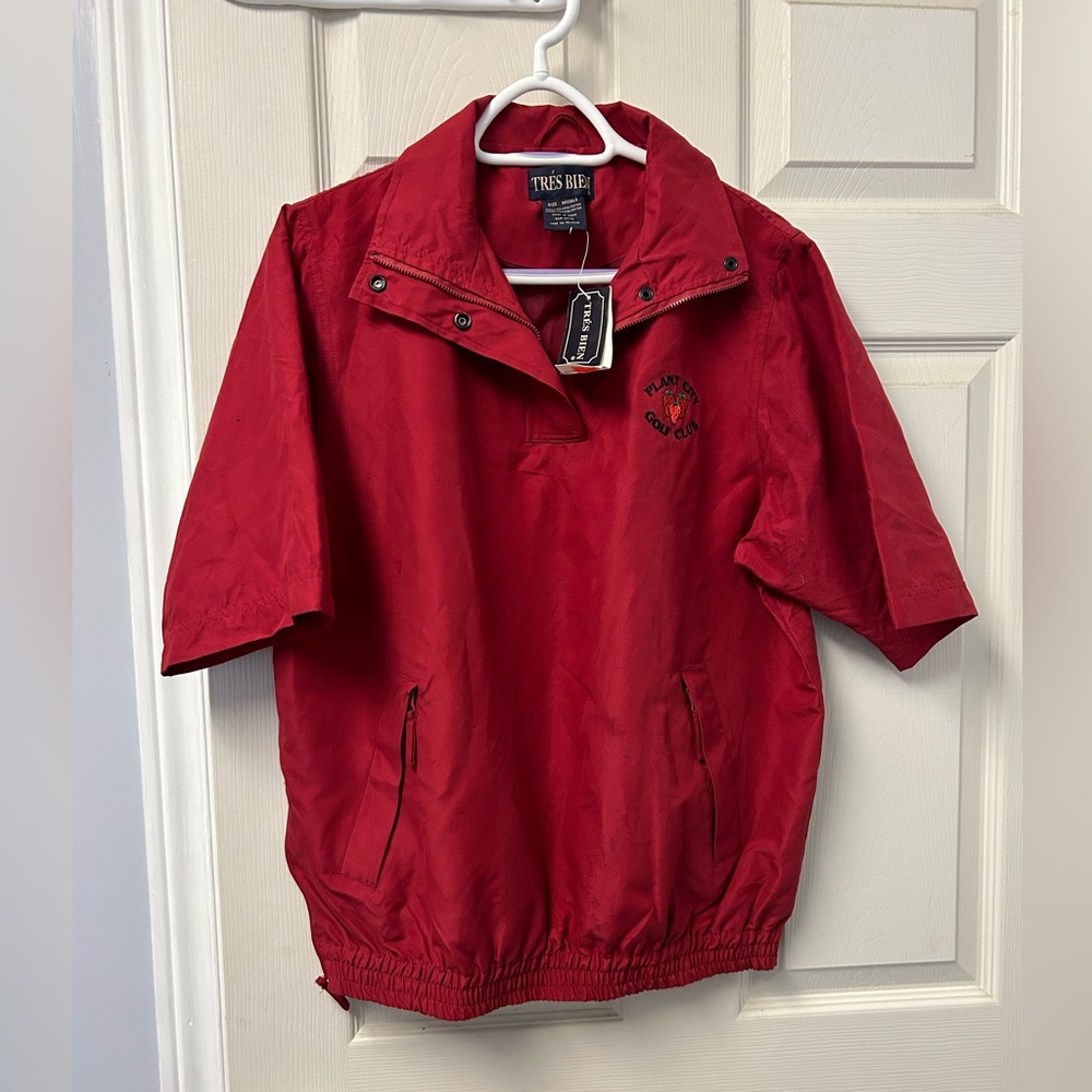 Tres Bien 3/4 zip pullover short sleeve jacket